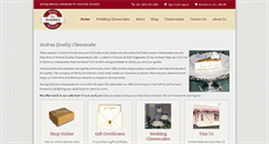 Desktop Screenshot of andreacheesecake.com